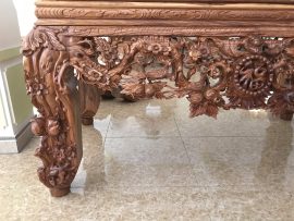 sập thờ mai điểu gỗ hương