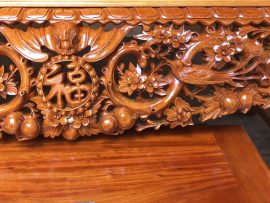 sập thờ mai điểu gỗ gụ