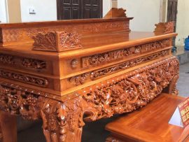sập thờ mai điểu gỗ gụ