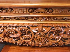 sập thờ mai điểu gỗ gụ cao cấp