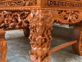 sập thờ mai điểu gỗ gõ đỏ