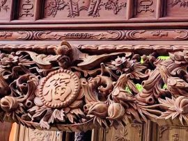 sập thờ gỗ gụ đục dơi thọ