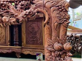 sập thờ gỗ gụ