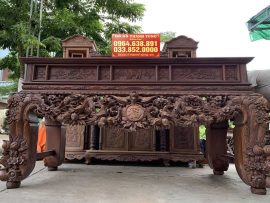 sập thờ mai điểu gỗ gụ