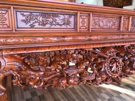 Sập thờ Mai điểu gỗ gụ cao cấp