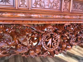 Sập thờ Mai điểu gỗ gụ