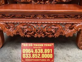 bàn cơm mai điểu gỗ hương đá