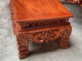 bàn cơm mai điểu gỗ hương đá