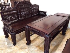 Trường kỷ đục tích gỗ gụ mật