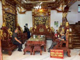 Combo đồ gỗ nội thất cao cấp cho gia đình anh Khải ở Hưng Hà, Thái Bình