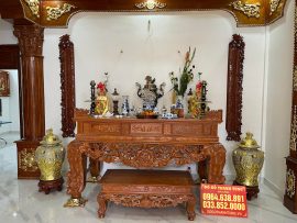 Bộ nội thất phòng thờ cực đỉnh kèm theo