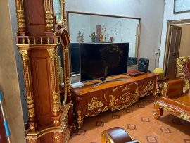 combo nội thất phòng khách gỗ hương đá đục thủ công