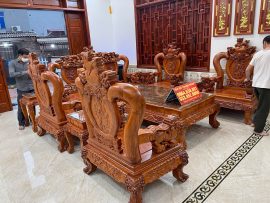 combo nội thất phòng khách gỗ hương đá cực vip