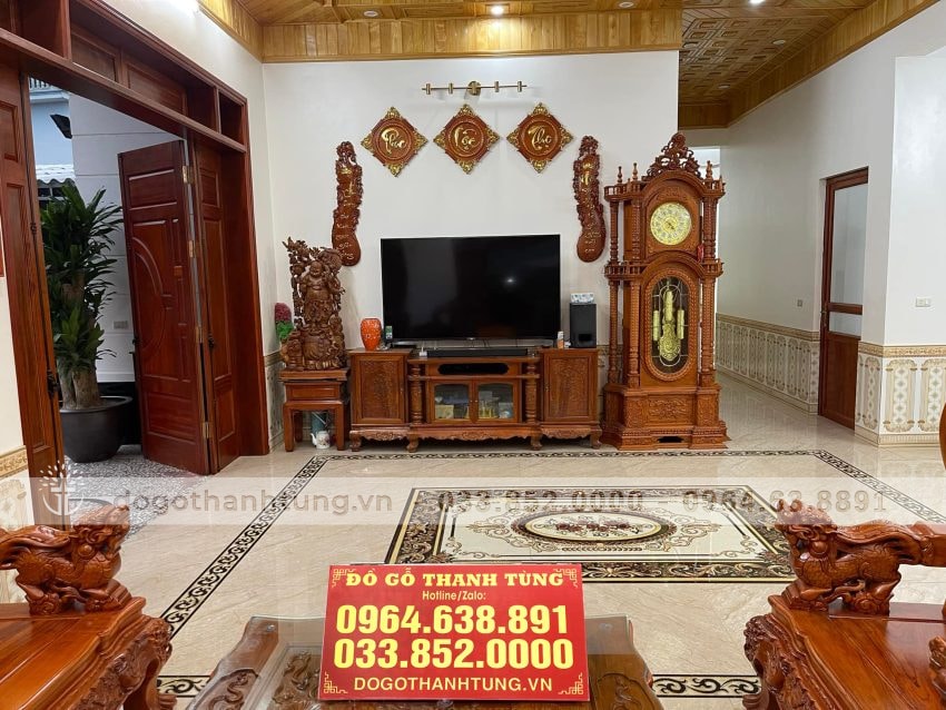 combo nội thất phòng khách gỗ hương đá cao cấp