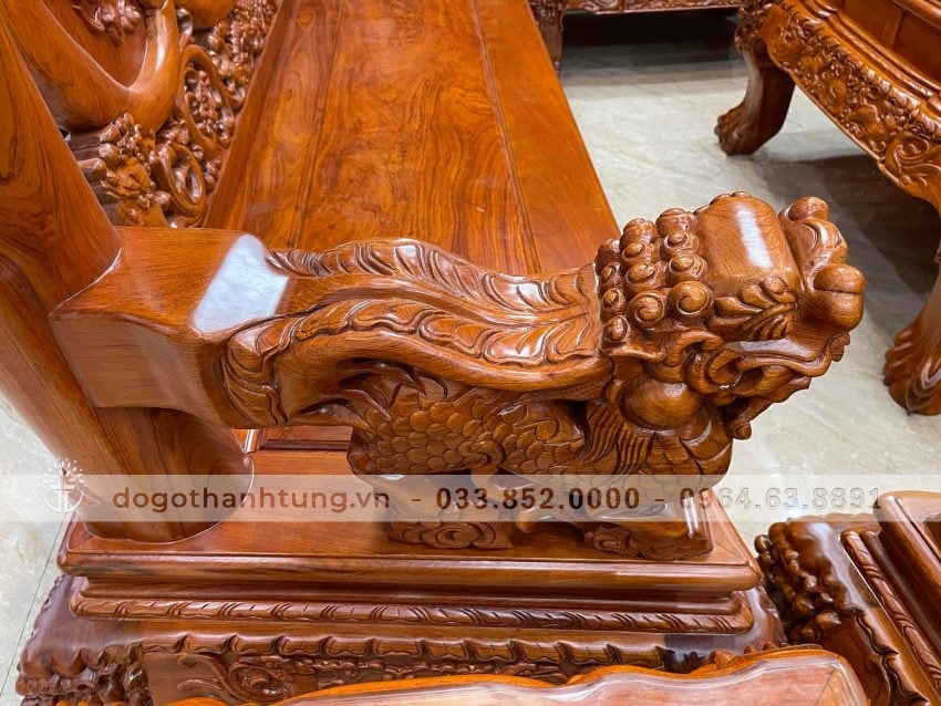 combo nội thất phòng khách gỗ hương đá siêu đẹp 