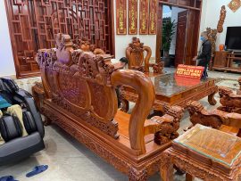 combo nội thất phòng khách gỗ hương đá hàng vip
