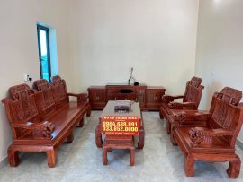 Combo nội thất phòng khách siêu khủng cho gia đình chú Chiến, TP Vinh