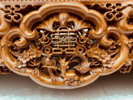 Đường nét hoa văn uyển chuyển, có hồn, từng chi tiết được đục tỉ mỉ công phu