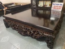 Sản phẩm được chà nhám kỹ lên màu bằng sơn PU mờ bóng mịn, giữ nguyên vẻ đẹp vốn có của chất gỗ tự nhiên.