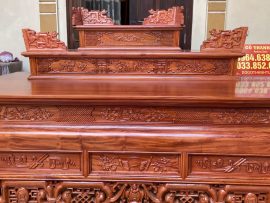 án gian thờ ngũ phúc kim tiền gỗ hương đá