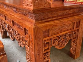 án gian thờ ngũ phúc gỗ hương đá