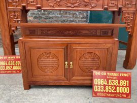 tủ bàn cơm gỗ hương đá