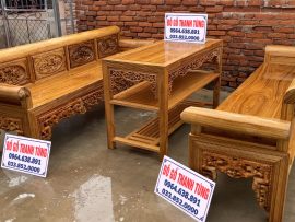 Trường Kỷ Tam Quốc Gỗ Gụ vân đẹp