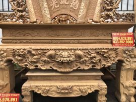 sập thờ tứ linh gỗ gụ Lào