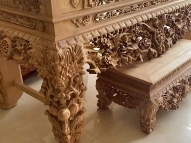 sập thờ mai điểu gỗ gụ