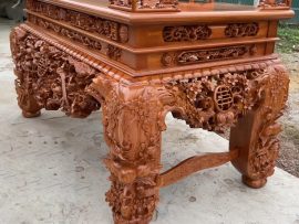 sập thờ mai điểu gỗ gõ đỏ