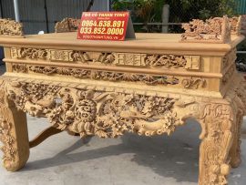 sập thờ gỗ gụ mẫu mai điểu