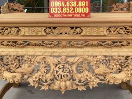 sập thờ mai điểu gỗ gụ