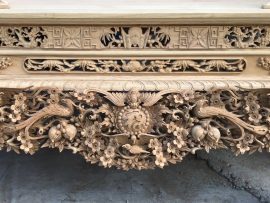 Sập thờ Mai điểu gỗ hương đá cỡ đại