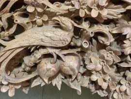 sạp thờ mai điểu gỗ hương đá