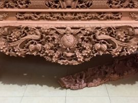 Sập thờ mai điểu gỗ hương đá hàng cao cấp