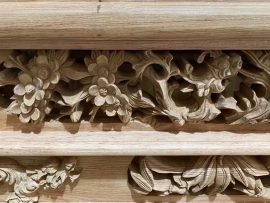 sập thờ mai điểu gỗ hương