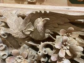 sập thờ mai điểu gỗ hương