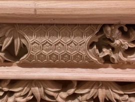 sập thờ mai điểu gỗ hương