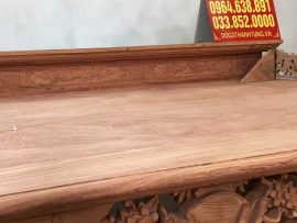 sập thờ mai điểu gỗ hương đá