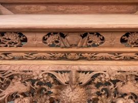 sập thờ mai điểu gỗ hương đá hàng thửa