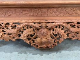 bàn cơm sập thờ mai điểu gỗ hương đá