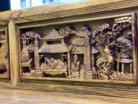 Trường Kỷ Tam Quốc Gỗ Gụ vân đẹp