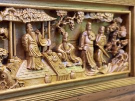 Trường Kỷ đục tích Tam Quốc Gỗ Gụ