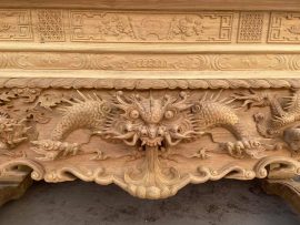 sập thờ tứ linh gỗ gụ