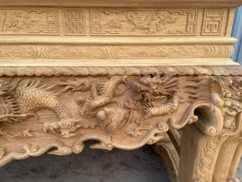 sập thờ tứ linh gỗ gụ cao cấp