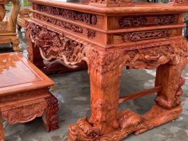 sập thờ gỗ hương đá mâu tứ linh