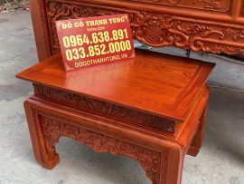 bàn com gỗ hương đá mẫu như ý