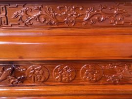 án gian thờ sen triện gỗ gụ