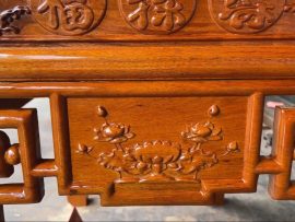 án gian thờ sen triện gỗ gụ