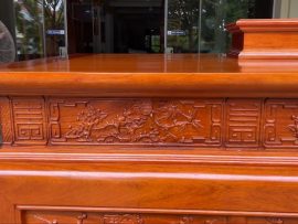 án gian thờ sen triện gỗ gụ